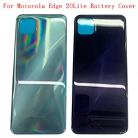 battery cover back panel rear door housing case for motorola moto edge 20 lite battery cover with logo repair parts