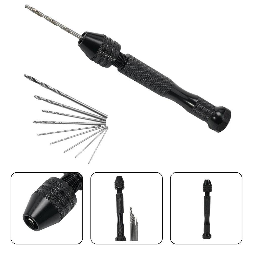 

1pcs Aluminum Alloy Mini Hand Drill Chuck Set For Drilling Wood Diamond Linden Horn Amber Olive Walnut Plastic Power Tool Parts