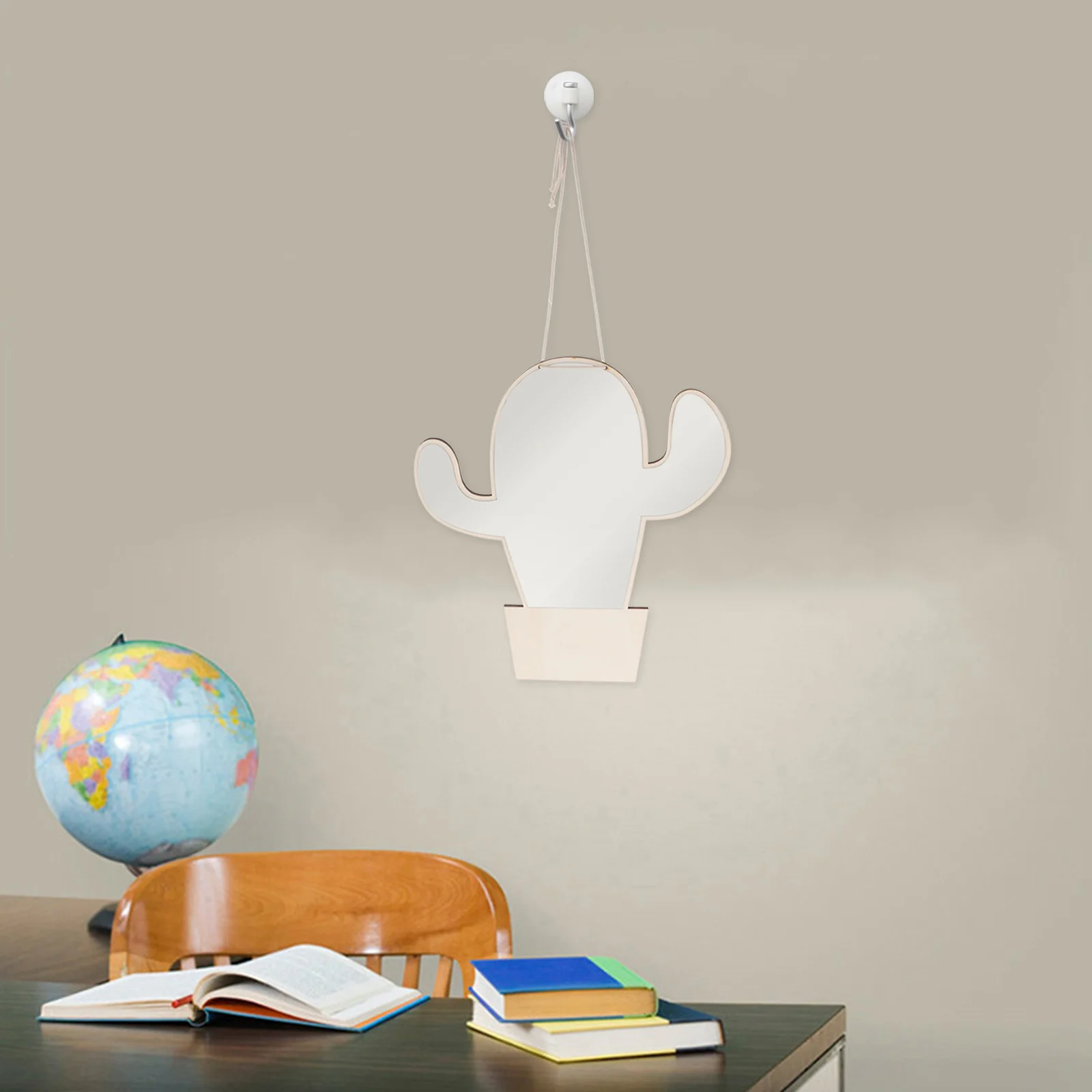 

Woodsy Decor Drewniane Small Mirror Makeup Mirrors Wooden Cartoon Mirror Baby