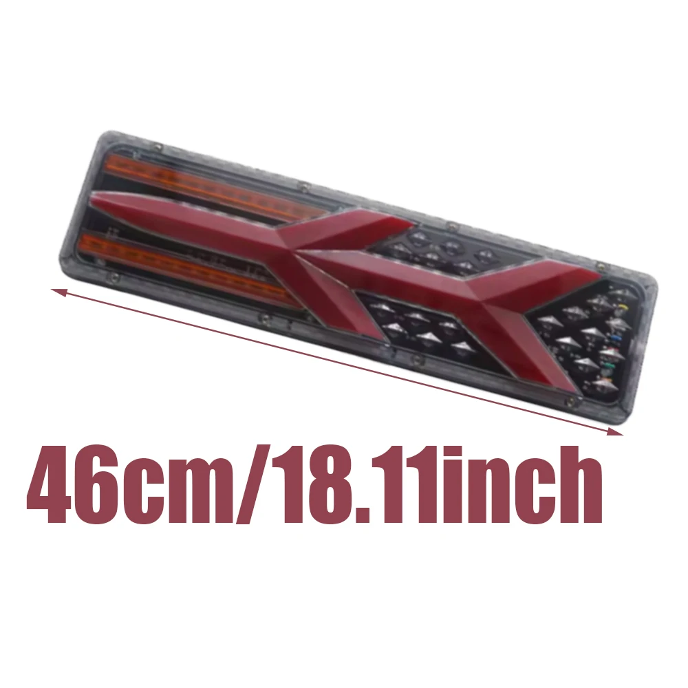 33 см/46 см 24 В светодиодный задний фонарь для прицепа стоп-сигнал динамический