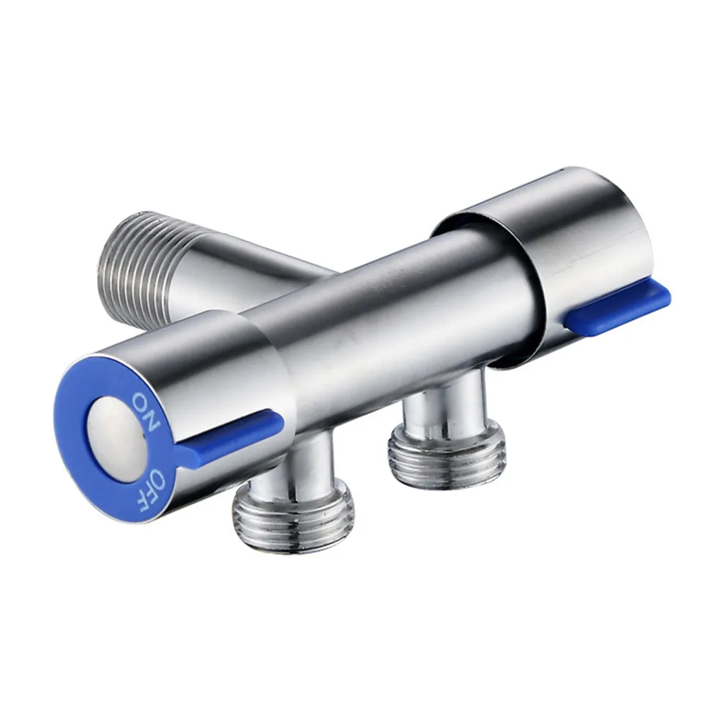 

Bathtub Faucets Faucet Stainless Steel Triangular Valve Washing Faucet Water Faucet Double Handle High Quality