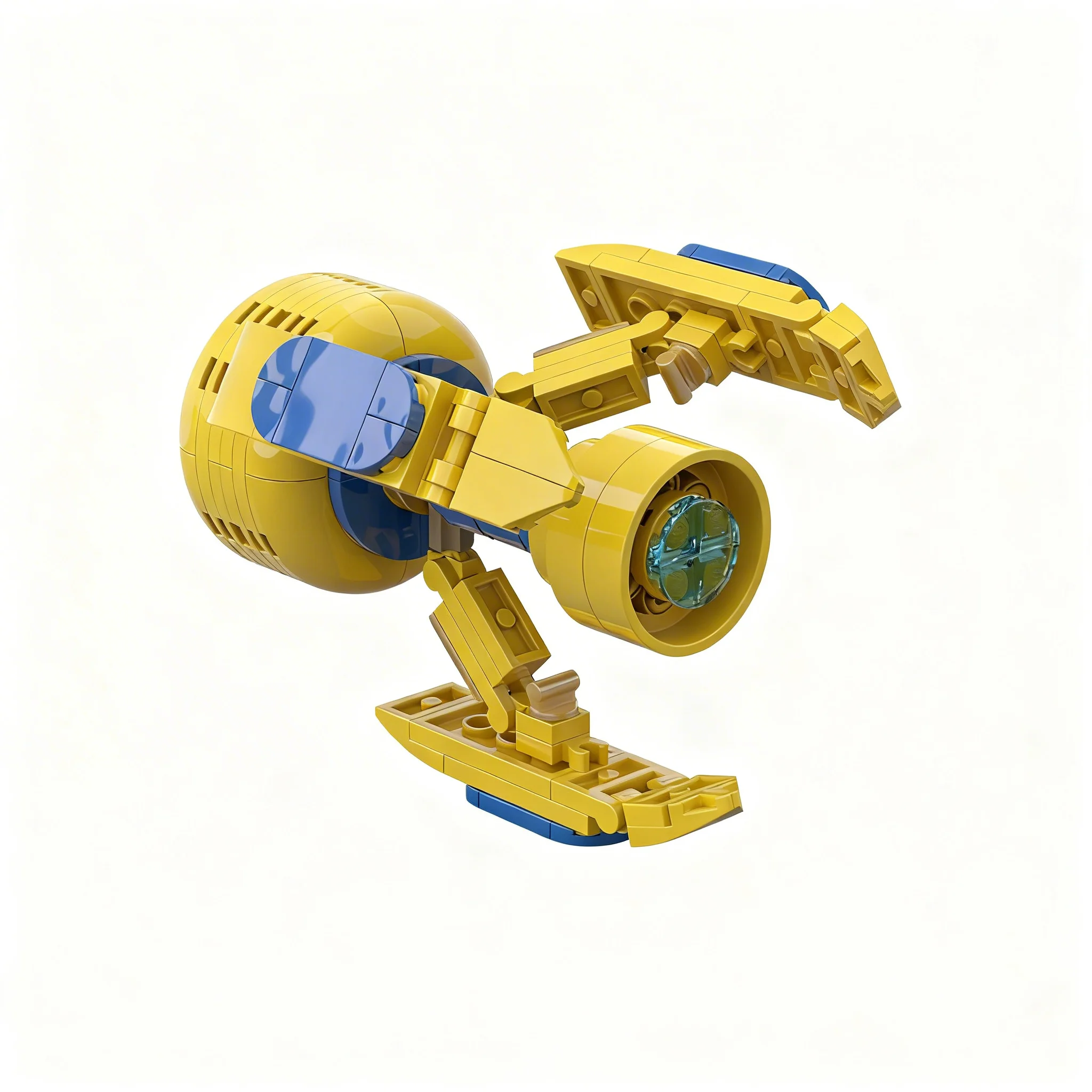 Фото Набор строительных блоков MOC Protoss Observer (147 деталей) по мотивам игры, коллекционная модель-витрина, шлем, игрушка, подарок для энтузиастов №3