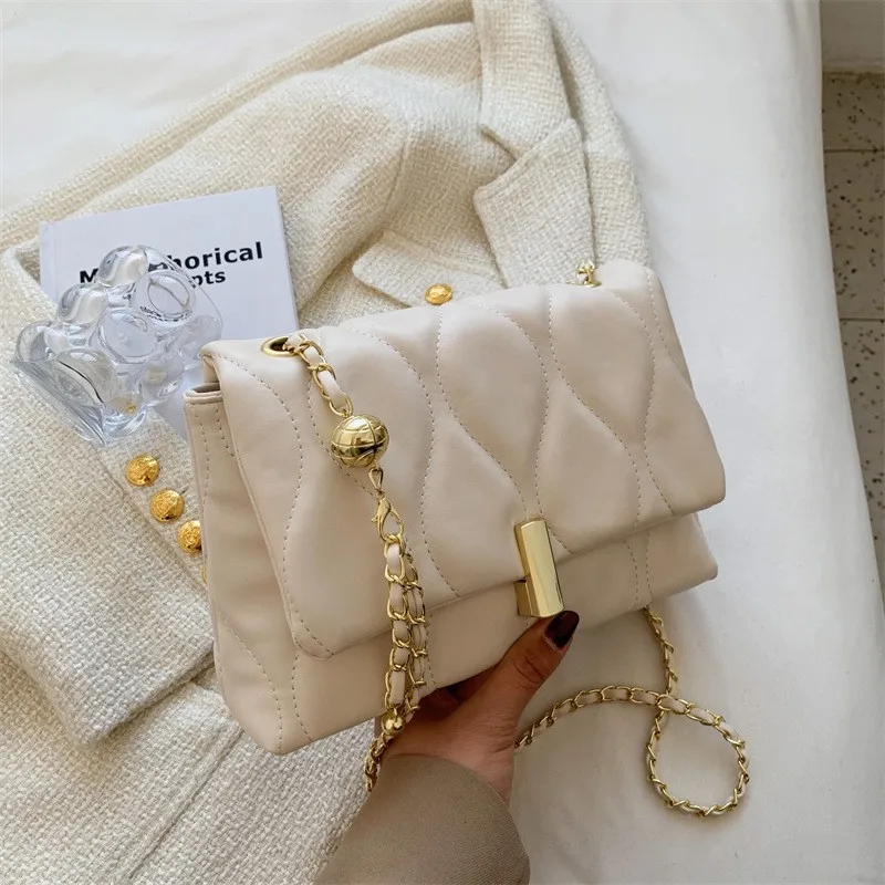 

Lady Bags Shoulder Bags For Women 2022 Fashion Chain Shoulder Bag Pu Leather Crossbody Bag Dame Sacs