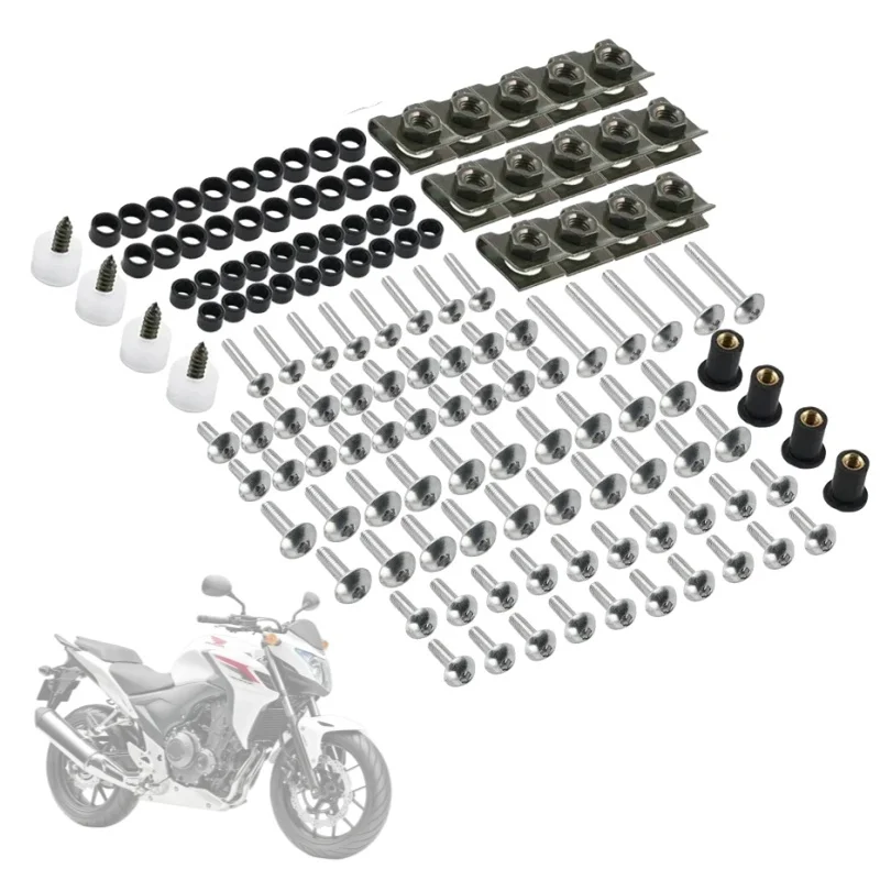 

Набор Из 177 Болтов M5 M6 Для Мотоциклов YAMAHA YZF R1 R15 R25 R3 R6 R125 R15 R25 MT03 MT07 MT10 Suzuki GSXR - Защитные Накла...