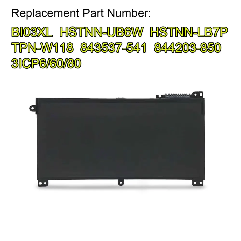 DODOMORN BI03XL Аккумулятор для ноутбука HP Pavilion X360 13-U000 M3-U000 13-U100TU M3-U001DX Stream 14-AX000 ON03XL 11 55 В