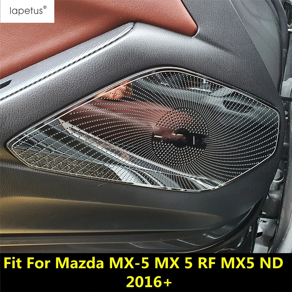 

Car Door Speaker Audio Sound Loudspeaker Frame Cover Trim For Mazda MX-5 MX 5 RF MX5 ND 2016 - 2020 Stainless Steel Accessories