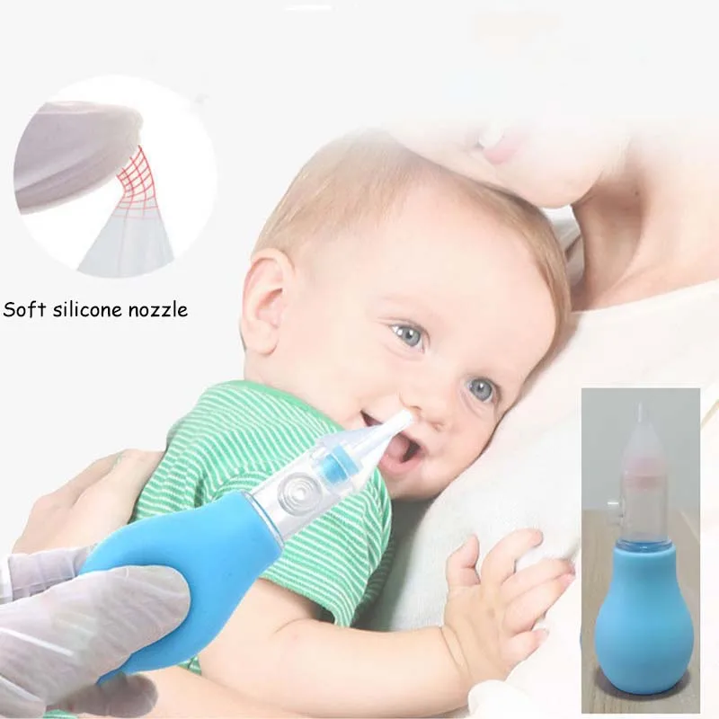 3pcs/Set Newborn Baby Nasal Suction Aspirator Kids Vacuum Nose Cleaner Medicine Dropper Accessories Baby Care Tool images - 2