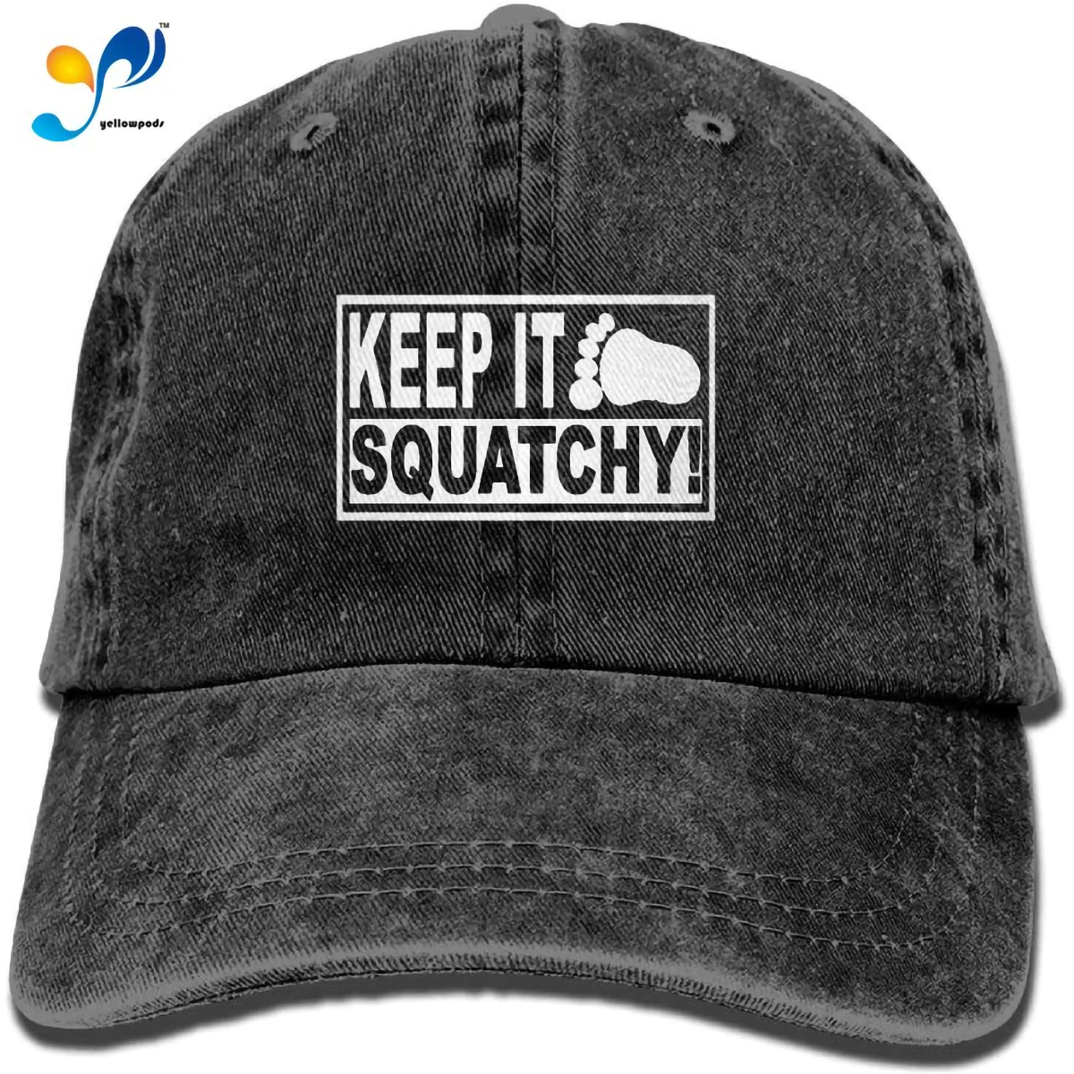 

Снепбек Antcreptson Keep It Squatchy из хлопка, Черная