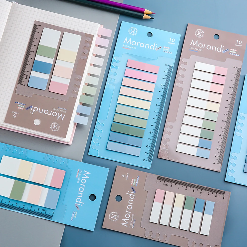 

Transparent Index Tabs Flags Sticky Note Stationery Children Gifts Waterproof Self-Adhesive Memo Notepad School Office Supplies