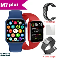 original m7 plus smart watch 1 82 retina screen hd bluetooth call wireless charging men women 45mm 2022 for ios android watch