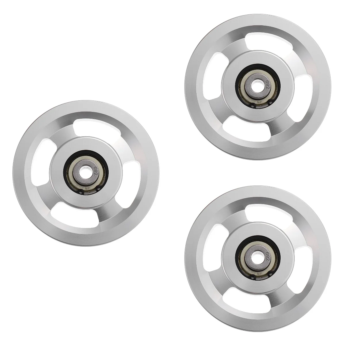 

3 шт. аксессуары для упражнений, детали Машинки с колесами шкива и алюминиевая направляющая, спортивный тренажерный зал, алюминиевый сплав