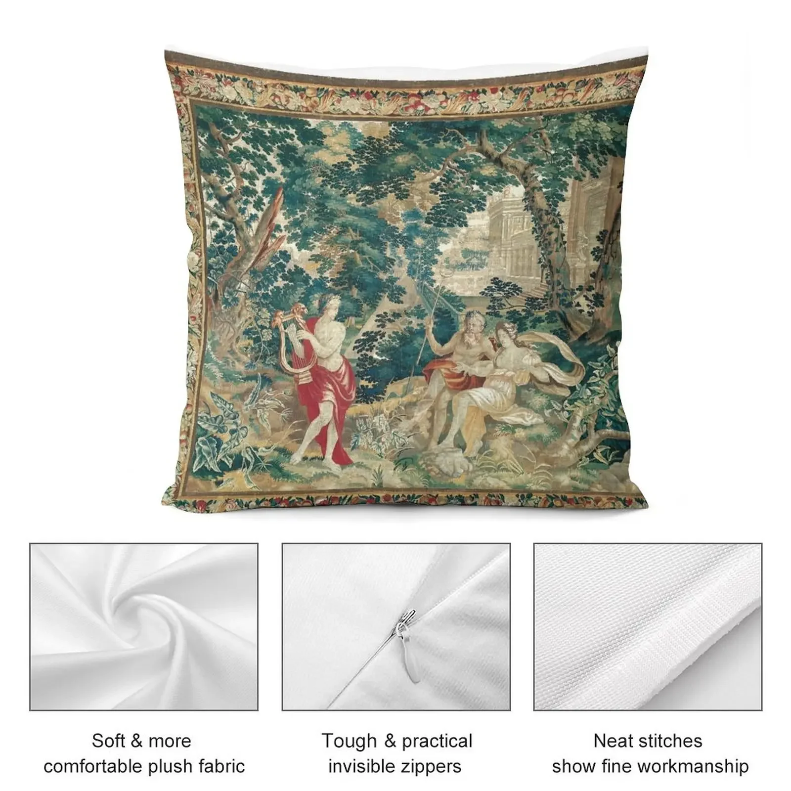 Орфеус играет лиру до хида и хурмы из Орфея Евровидения или декоративная подушка