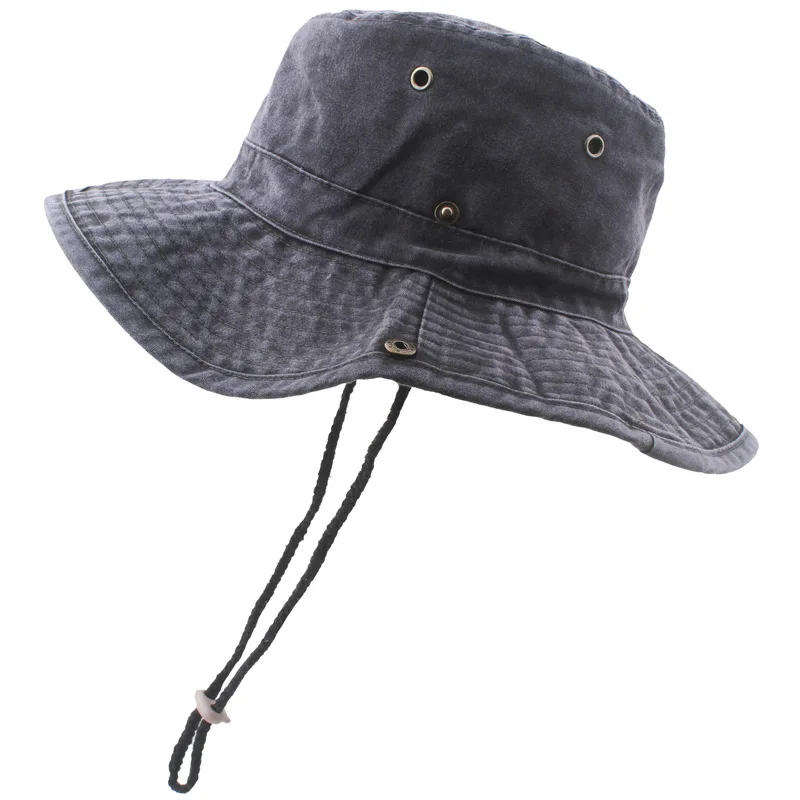 Western Cowboy Hat Men's And Women's Outdoor Camping Fisherman's Hat Summer Wash Sun Visor Hat Mountain Climbing Sun Hat