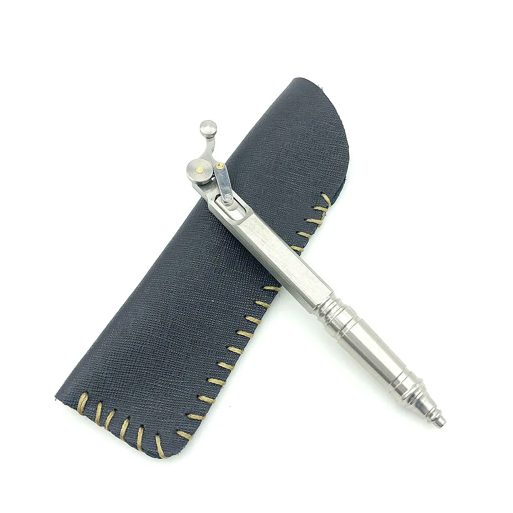 

Stainless Steel Sliding Pen Outdoors Writing Tools EDC Mechanical Precious Handmade Ballpoint Rollerball Journal Wedding Pen