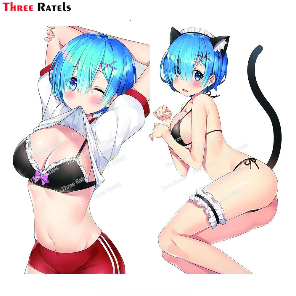 

Три Ratels B129 Gawr Gura Peeking Chibi аниме милая мультяшная модель лэптопа Наклейка на стену украшение для VW