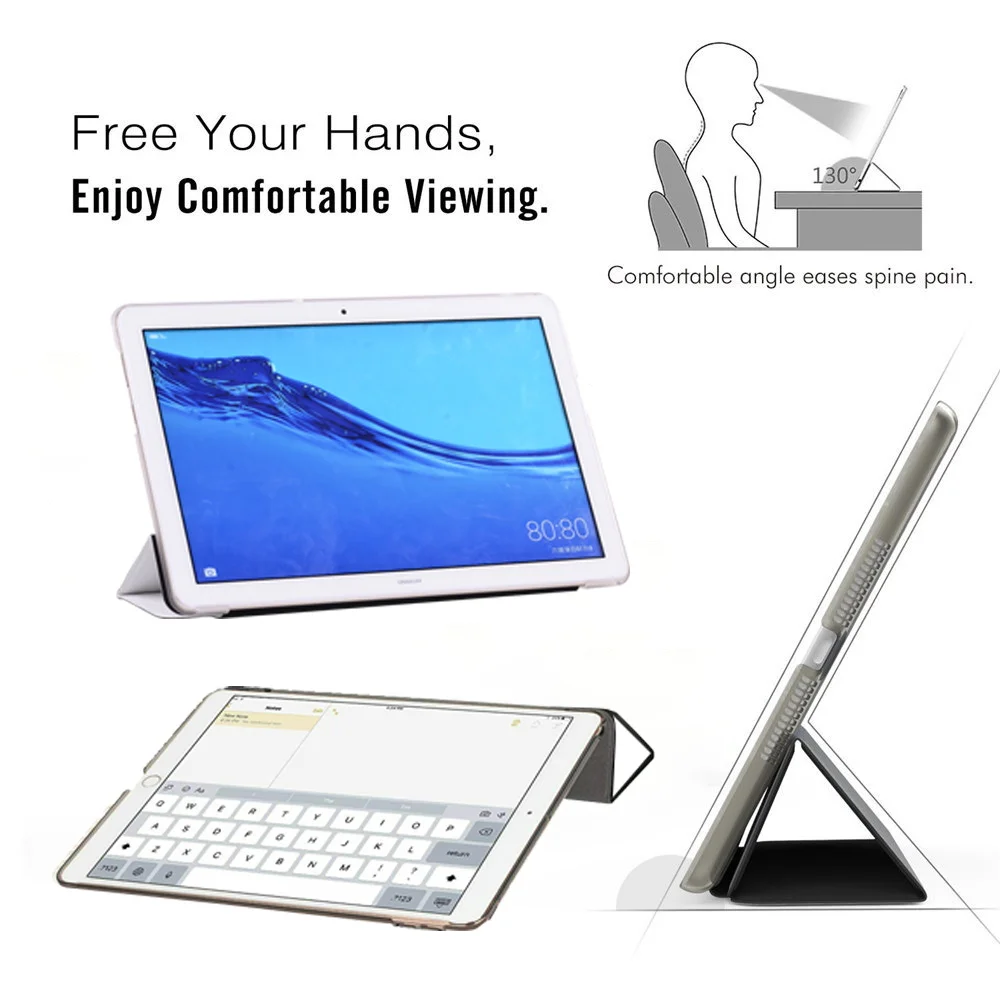 Для Huawei MediaPad T3 10 9 6 дюйма / T5 1 противоударный чехол из искусственной кожи с супер