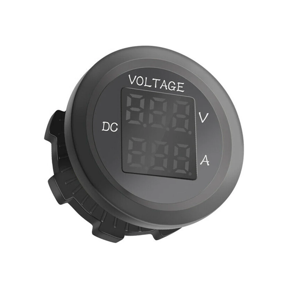 

LED Digital Current Voltmeter 1pcs 3.7*3.7*3.2cm Black Green LED Plastic