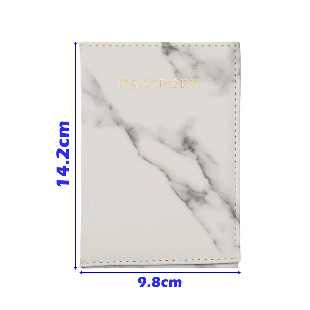 Fashion Marble Pattern Passport Cover Travel ID Case For Women Men PU Leather Passport Holder Wallet Designer High Quality