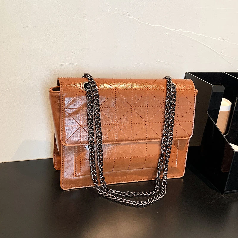 

Женская сумка, кожаная сумка через плечо, автомобильные стежки, женские повседневные сумки-мессенджеры, модные сумки, роскошные дизайнерск...