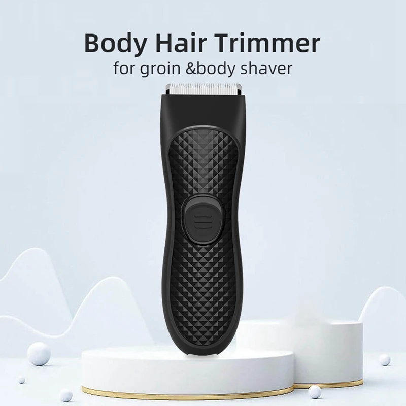 

1Set Men's Electric Trimmer Pubic Hair Removal Intimate Areas Body Clipper Black Epilator Rechargeable Shaver