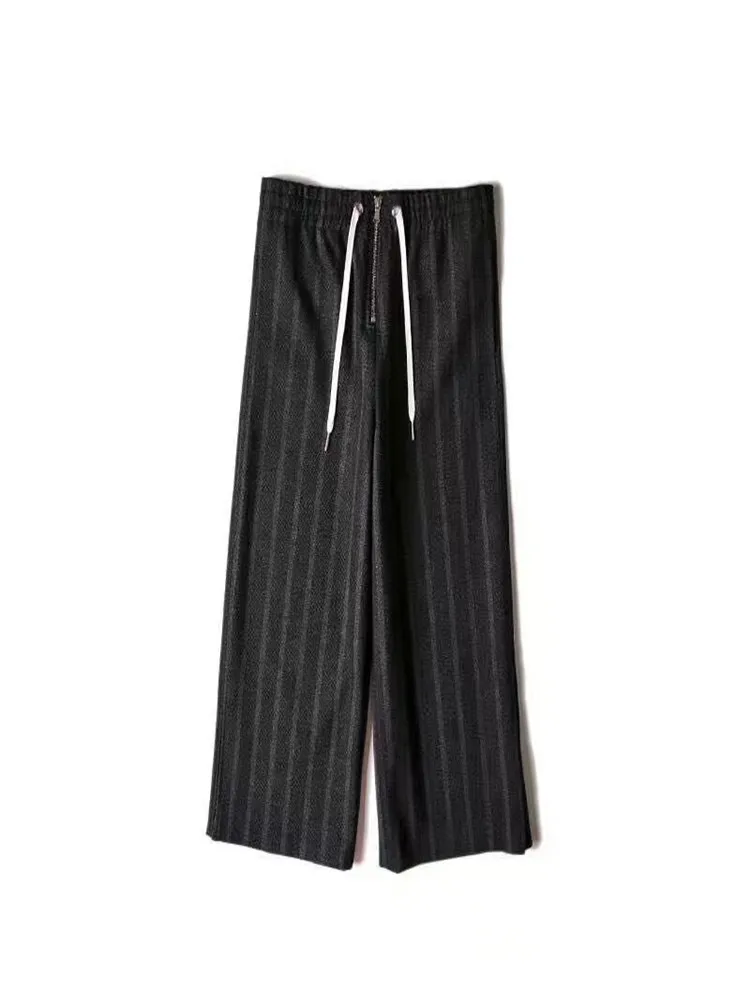 

Женские широкие брюки на молнии, с эластичной талией и карманами