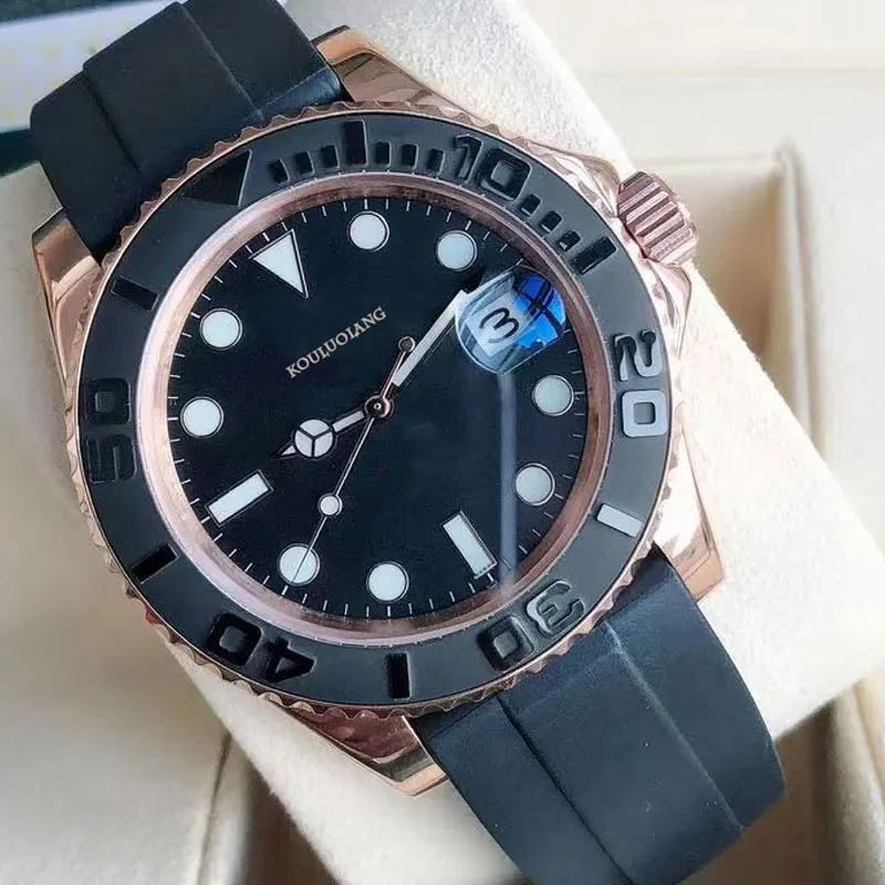 

Мужские механические часы 40 мм керамический Безель MIYOTA 8215 Move Men t 316L розовое золото чехол из нержавеющей стали водонепроницаемый светящийся ...
