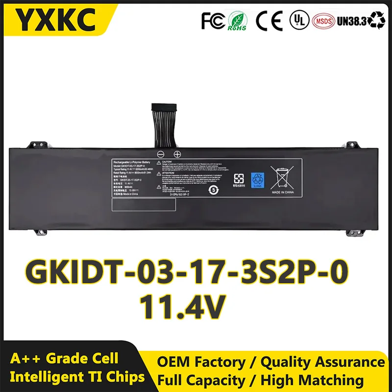 GKIDT-03-17-3S2P-0 11 4 В сменный аккумулятор для ноутбука TongFang QC7 Xpg Xenia Xmg Mag Fusion 15 XFU15L19 GDL700