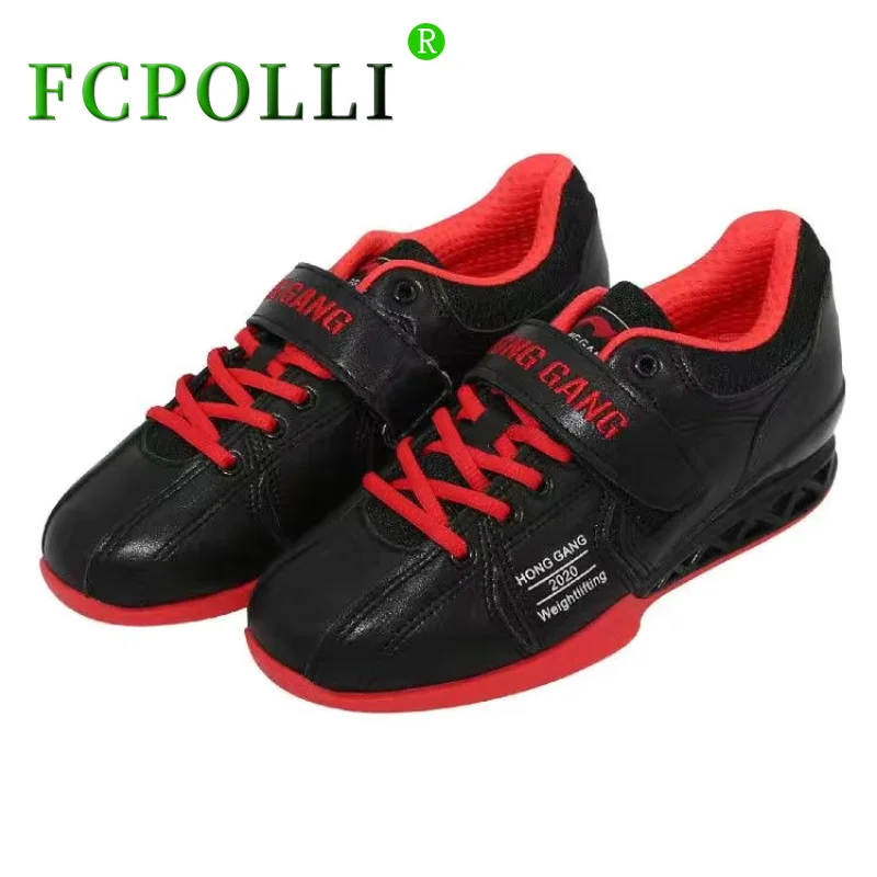 Different Colors Squat Shoes for Couples Luxury Brand Leather Weight Lifting Shoes Men Non-Slip Strength Support Deadlift Shoes