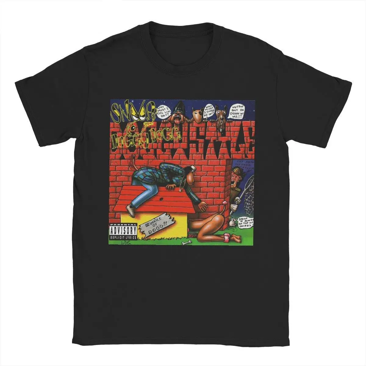 

Snoop Doggy Dogg Doggystyle Death Row Records T Shirts Men 100% Cotton T-Shirt Round Neck Tee Shirt Short Sleeve Tops Graphic
