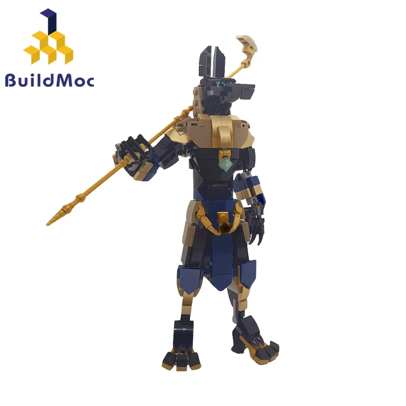 Ancient Egypt Underworld Gods Anubisfigure Building Blocks Kit Death Dog God Pharaoh Pyramid Patron Brick Model Toy Kids Gifts