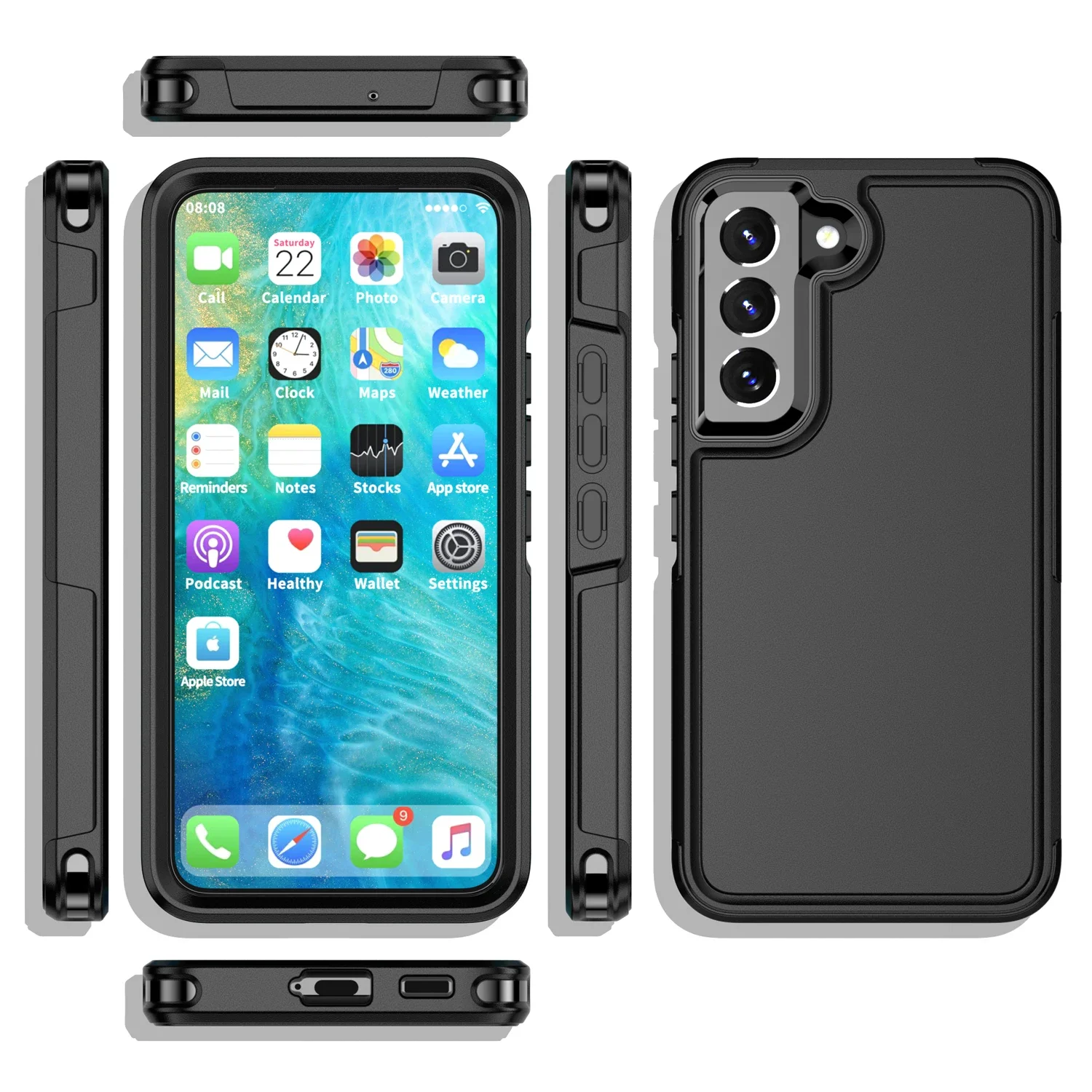 Противоударный сверхпрочный защитный чехол для Samsung Galaxy S24 Ultra Plus аксессуары