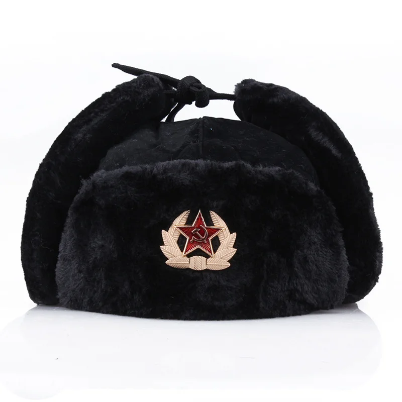 

Fasion wild winter warm at Soviet bade Lei Fen at windproof waterproof men and women outdoor at tick earmuffs warm ats