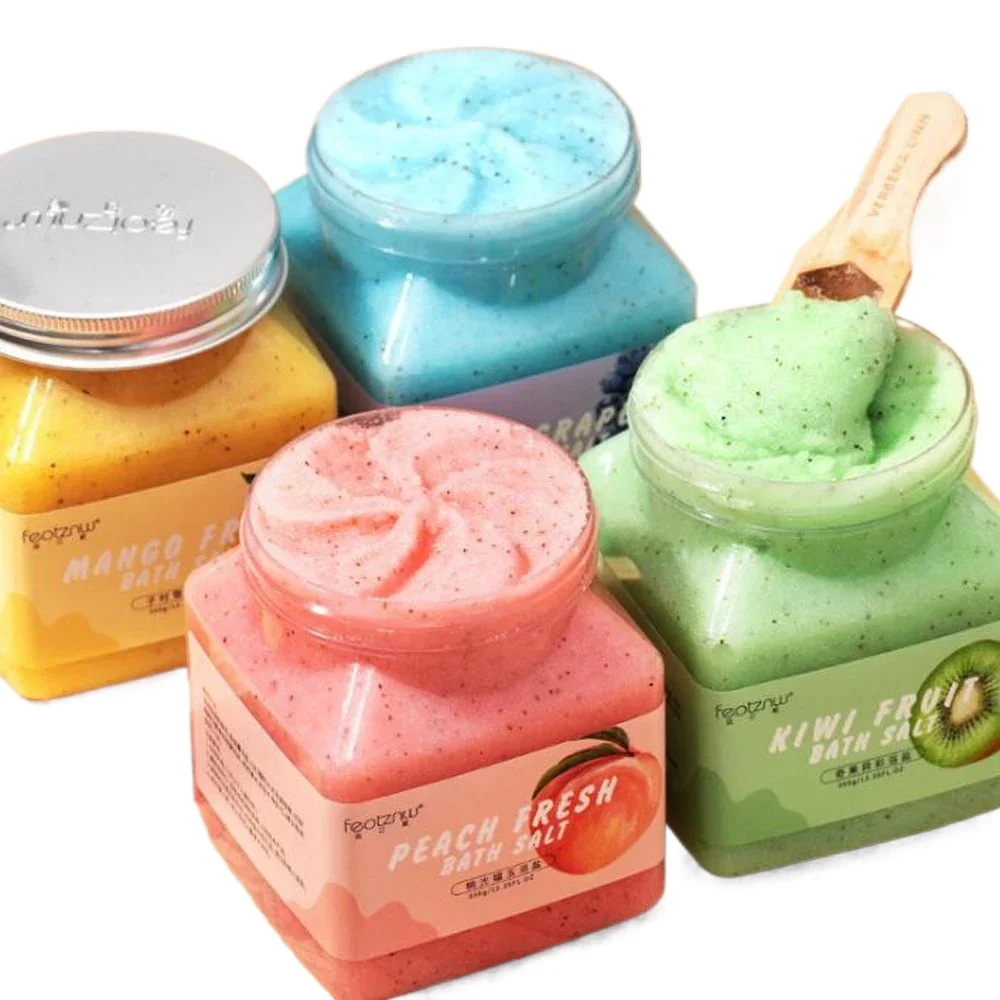 Скраб для тела с большой бутылкой 350 г отшелушивающий Увлажняющий скраб