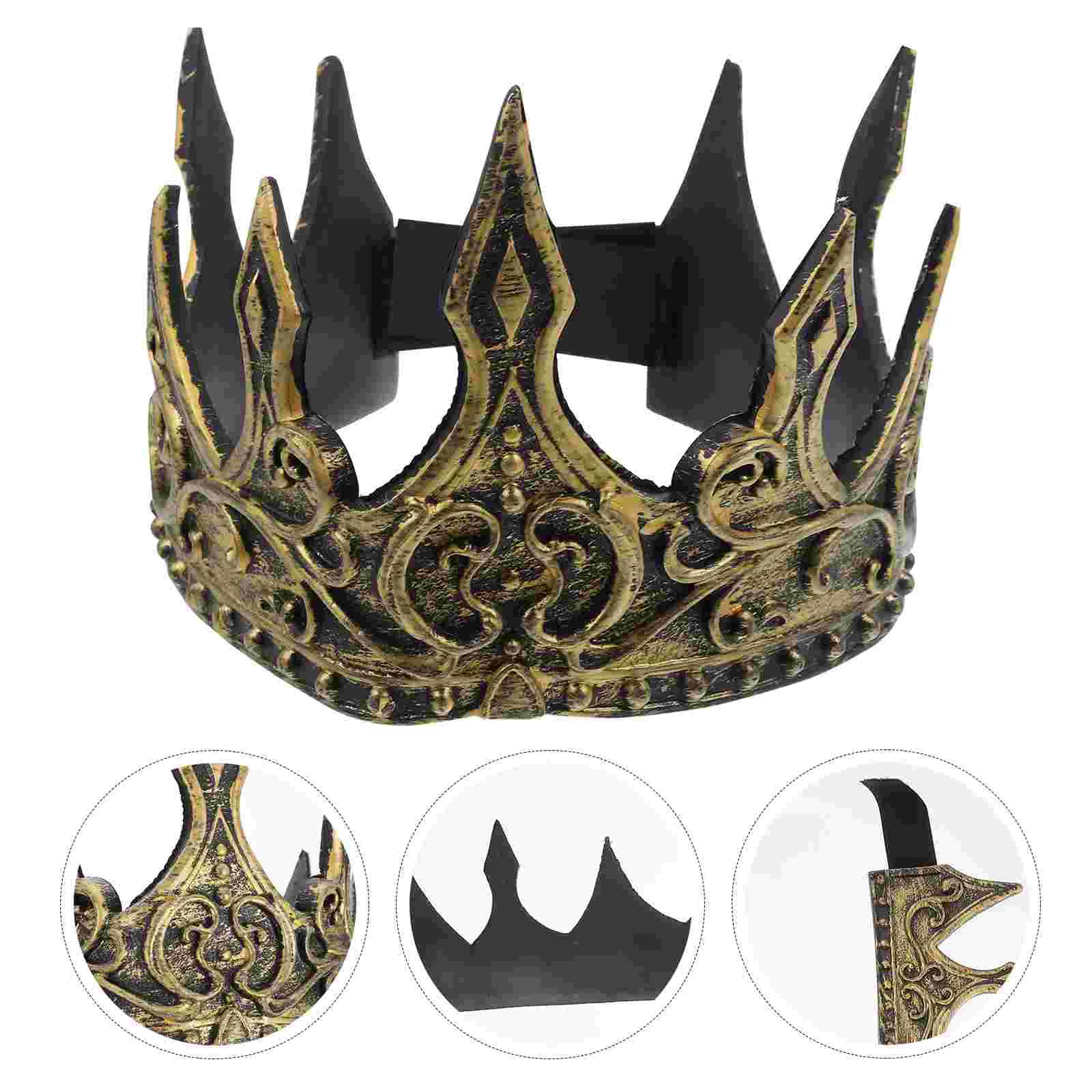 

King Medieval Tiara PU Hair Accessories Fancy Dress