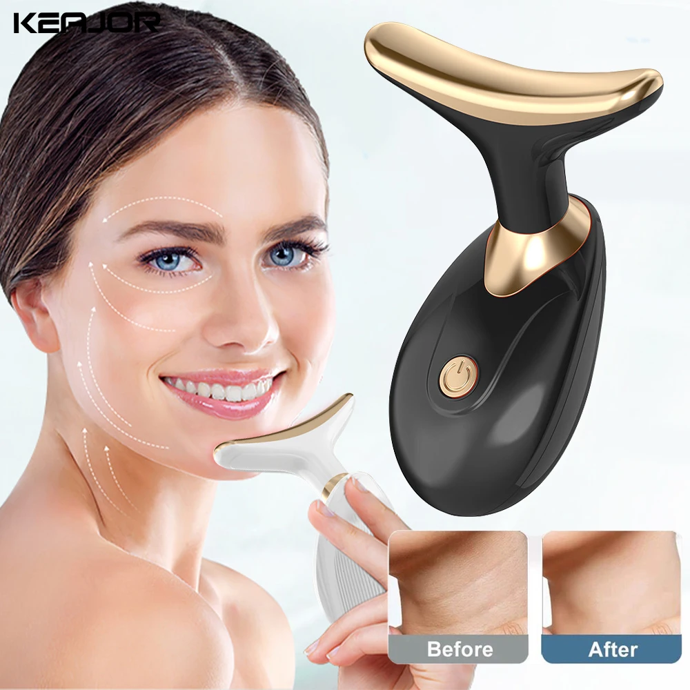 Электрический Массажер Для Лица И Шеи Микротоковое Лифтинговое Устройство