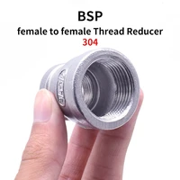 18 14 38 12 34 1 1 14 1 12 bsp female to female thread reducer 304 stainless steel pipe fitting connector adpater