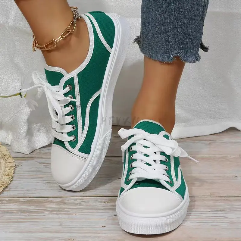 

Women Vulcanized Shoes Flats Running Sport Shoes 2022 Spring Summer Dress Sandals Platform Sneakers Casual Canvas Shoes Women