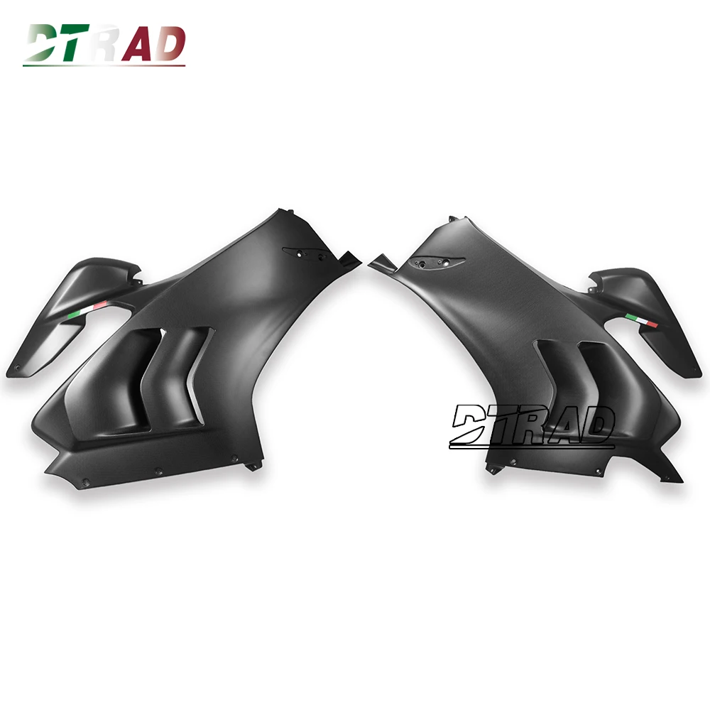 

2023 для DUCATI Panigale V4 V4S V4R, верхняя рама кузова из углеродного волокна, боковые панели, комплект обтекателя, модифицированные детали для мотоцикла, простые матовые