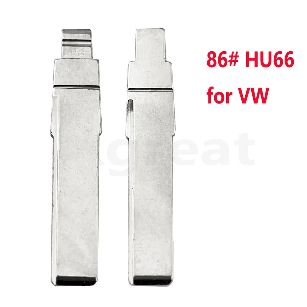 

10шт 31 # 86 # 89 # HU66 металлический необрезанный пустой откидной лезвие дистанционного ключа для VW Passat Bora Seat Skoda Audi для Keydiy KD Xhorse VVDI JMD