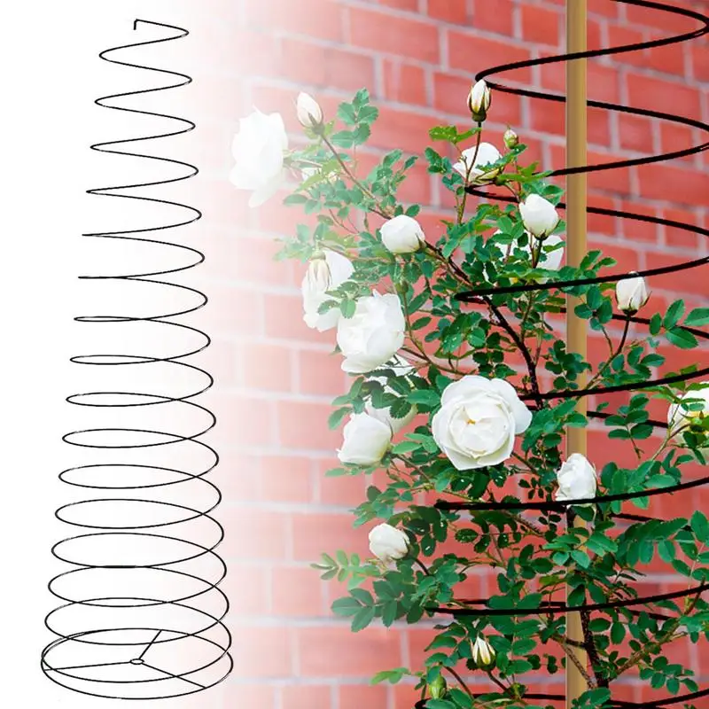Plant Stakes | Stretchable Garden Plant Supports | Metal Spiral Plant Support Stakes For Plant Climbing Strong Metal Stakes Cage