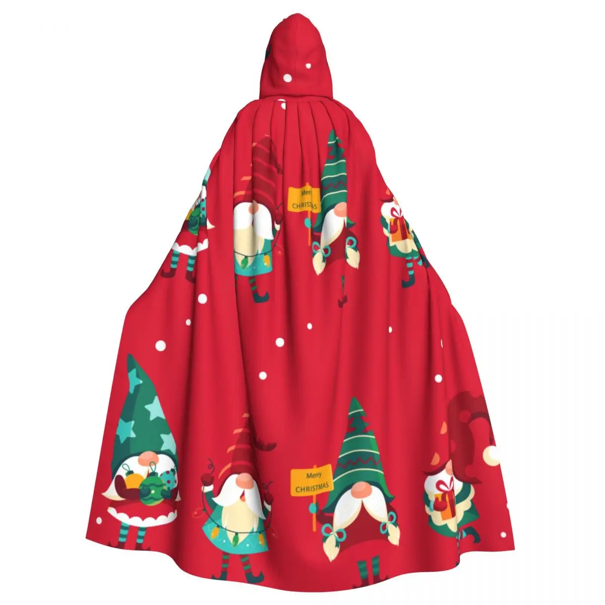 

Рождественская милая накидка-Гномы с капюшоном из полиэстера, унисекс, накидка ведьмы, аксессуар для костюма