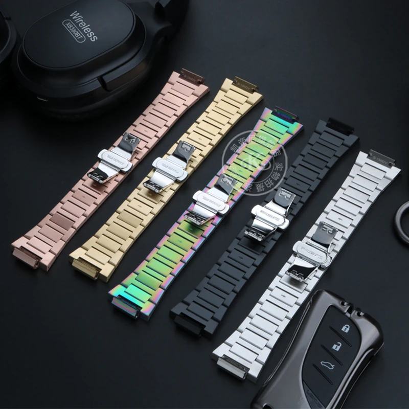 Farm Oak modified stainless steel bracelet watchband  For Casio G-SHOCK GA-2100 GM2100 GM-110 GA110 DW5600 316L Metal strap