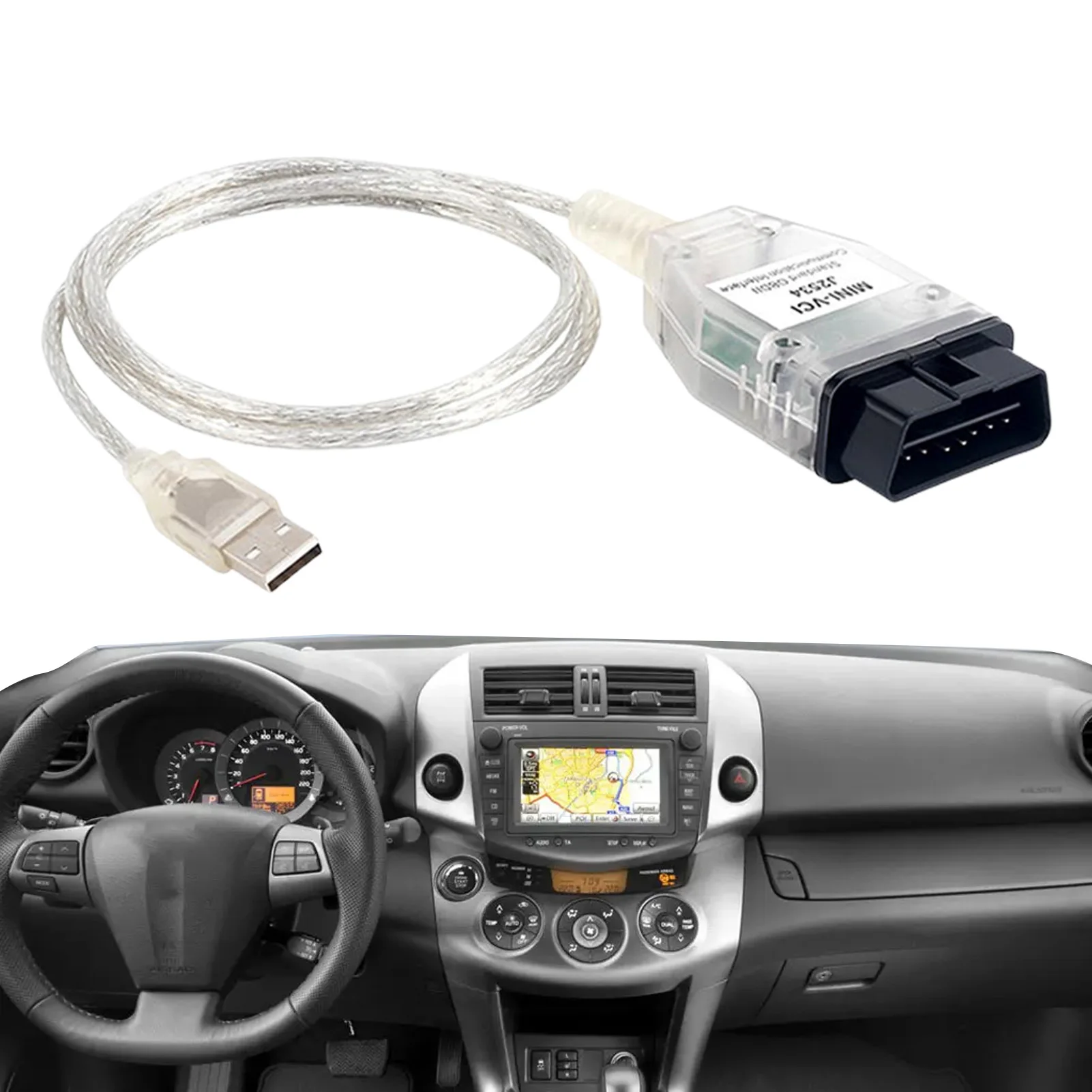 

Mini VCI For Toyota Techstream V16.20.023 MiniVCI FTDI For J2534 Auto Scanner OBD OBD2 Car Diagnostics Cable Mini-VCI Cable