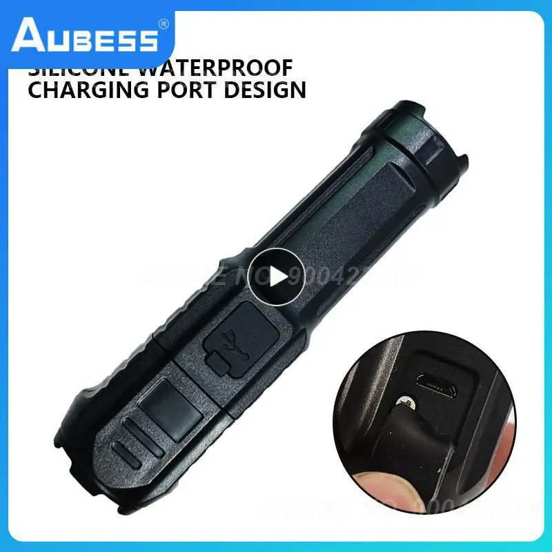 

1~6PCS Outdoor Lighting Lamp Portable Usb Charging Focusing Flashlight Led Spotlight Long-range Flood Flashlight