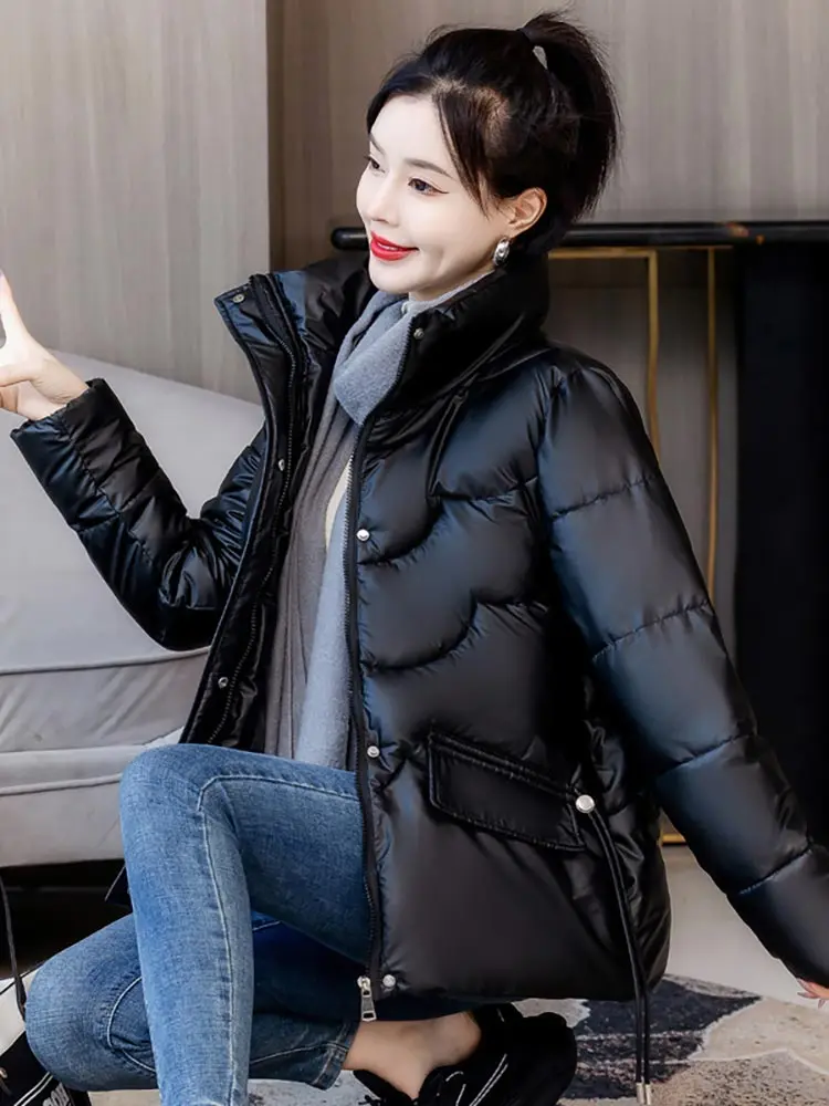 Vielleicht Autumn Winter Fashion Jackets for Women Streetwear Stand Collar Winter Clothes Women Jackets and Coats Loose Student