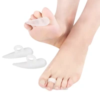 1 pair unisex hammer silicone toe protection corrector soft silicone hallux valgus correction foot care health care