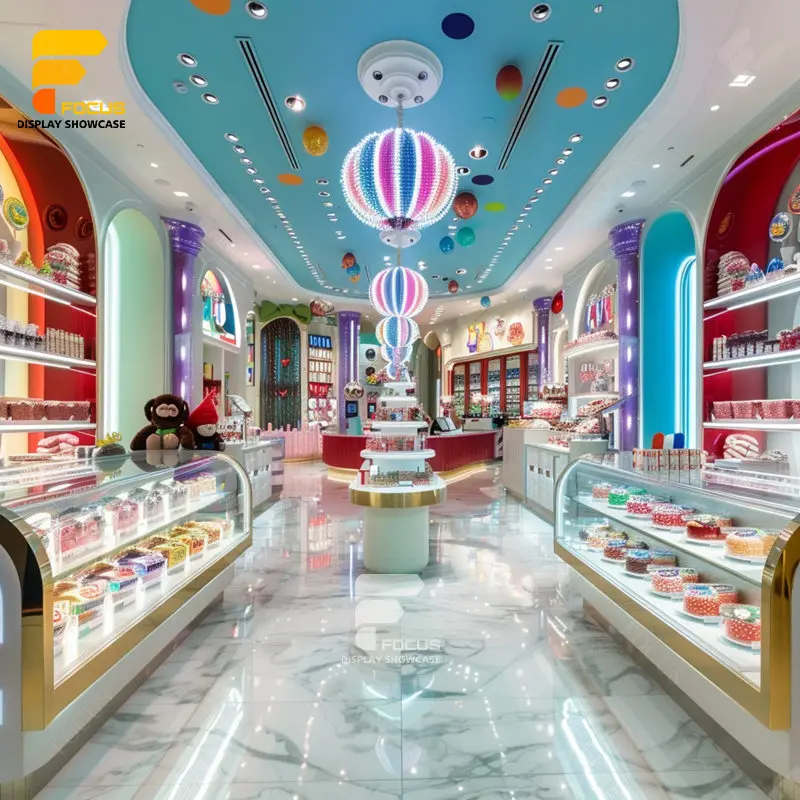 Поставщик приборов по индивидуальному заказу Витрин Сладкое стекло Магазин