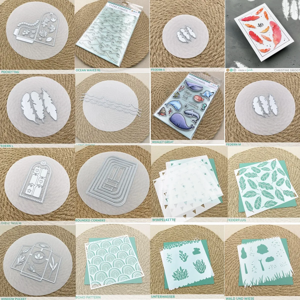 

New Federn Waves Background Metal Cutting Dies Clear Stamps Mold Craft Decoration Embossing Template DIY Card Handmade 2023