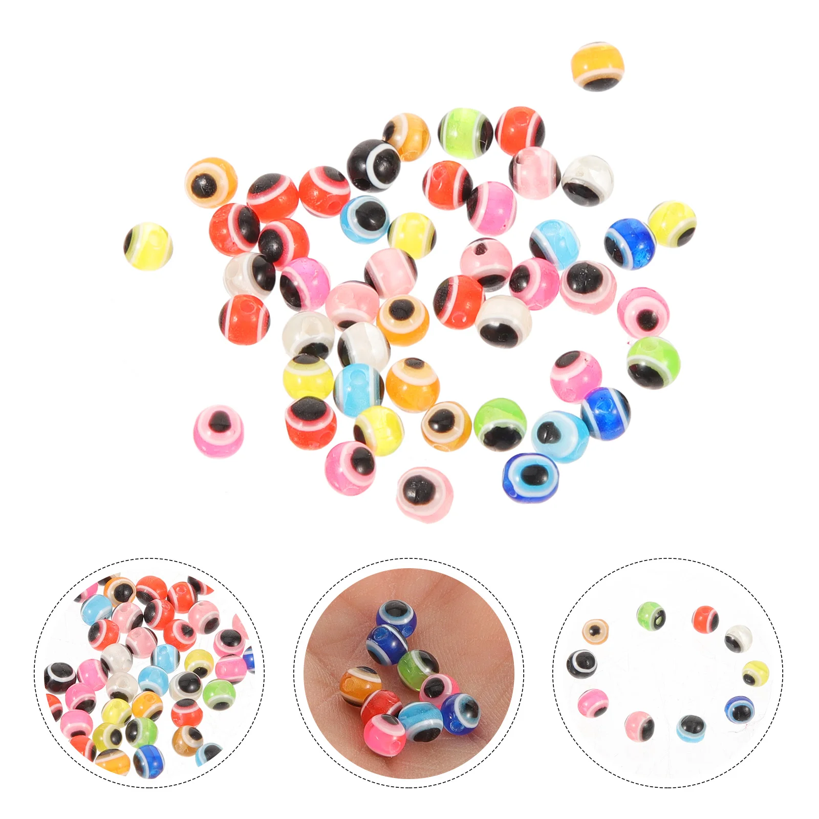 

100 Pcs Outdoor Accessories Material 3d Lure Eyes Fisheye DIY Fly Fishing Plastic Artificial Baits Making