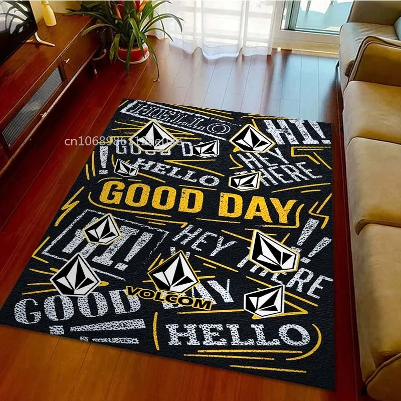 V-VOLCOM ковер с принтом логотипа удобный мягкий для спальни Придверный коврик декор
